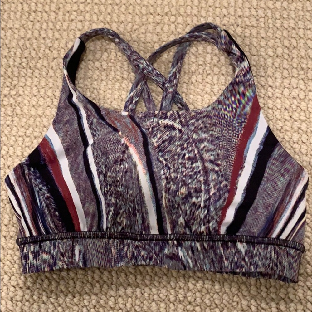 Size 2 patterned sports bra